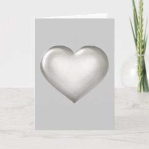 Carte Joyeux anniversaire d'argent