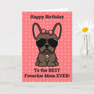 Carte Joyeux anniversaire de Chien Brown Chien de taurea
