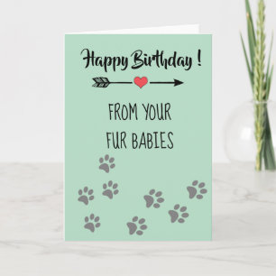Carte Joyeux anniversaire de Chiens Chats Animaux multip