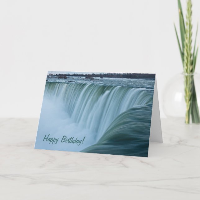 Carte Joyeux anniversaire de chutes du Niagara ! (Devant)