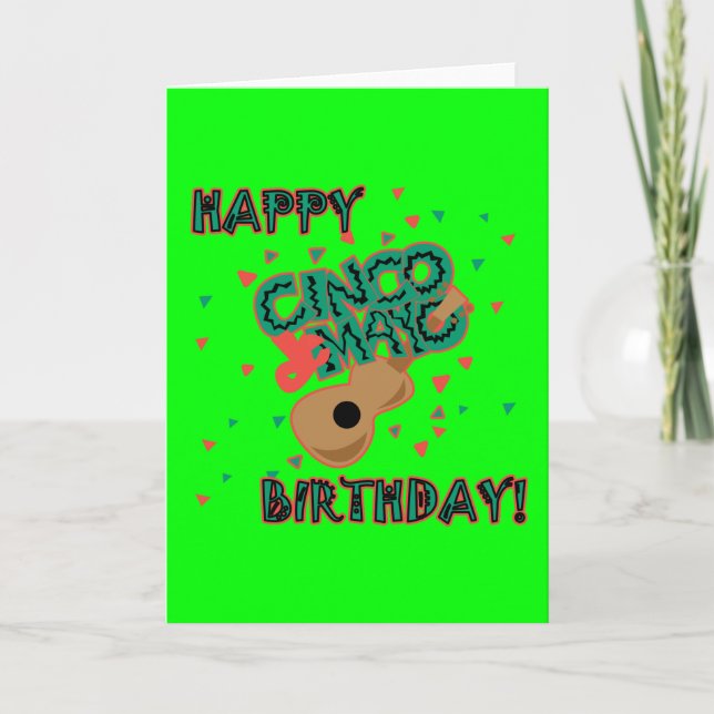 Carte Joyeux anniversaire de Cinco De Mayo ! (Devant)