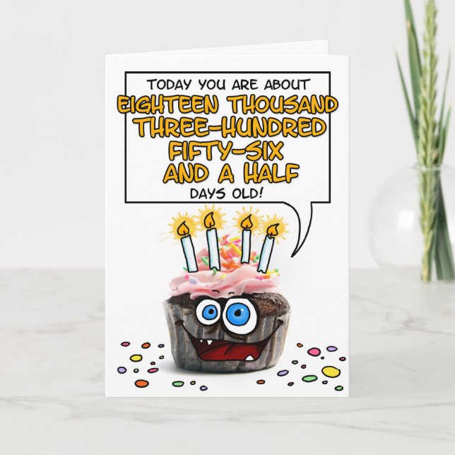 Carte Joyeux anniversaire de cupcake (Devant)