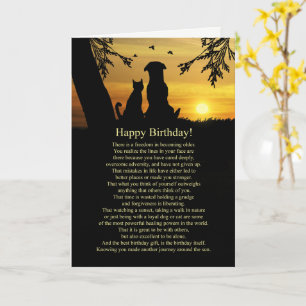 Carte Joyeux anniversaire de devenir plus vieux mignon c