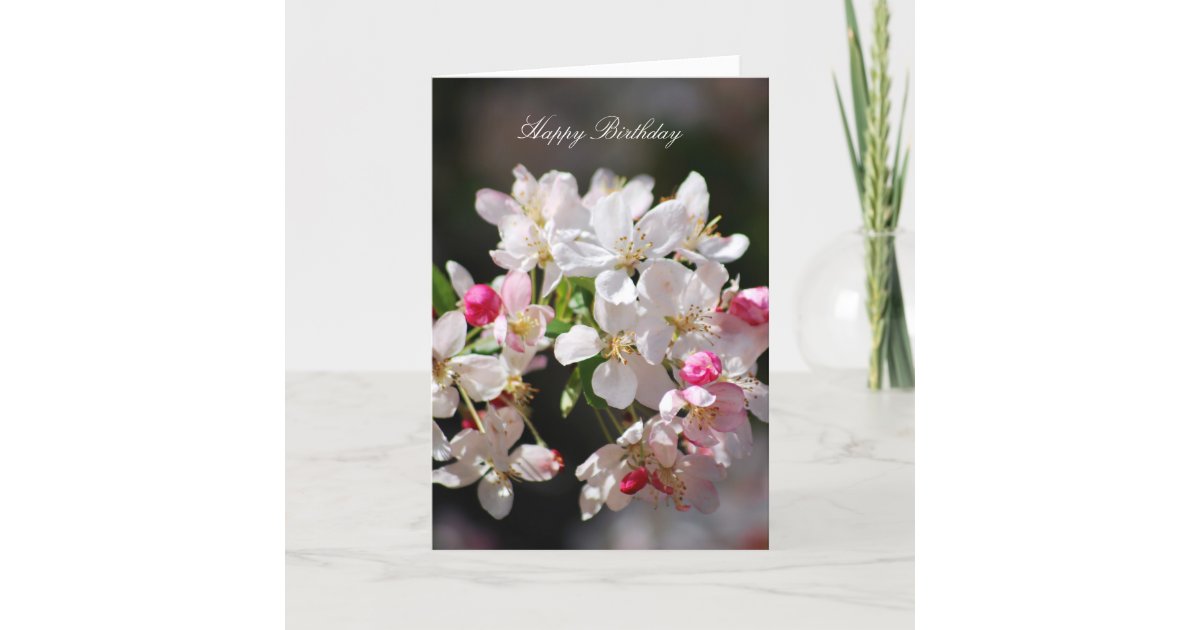 Carte Joyeux Anniversaire De Fleurs De Cerisier Zazzle Ca