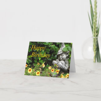 Carte Joyeux anniversaire de Garden Gnome