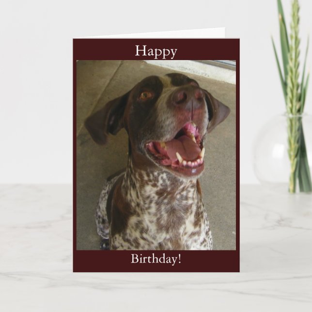 Carte Joyeux anniversaire de Happy Dog (Devant)