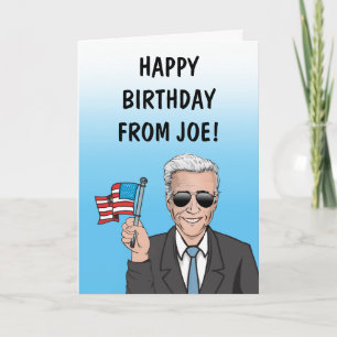 Carte Joyeux anniversaire de Joe Biden Card