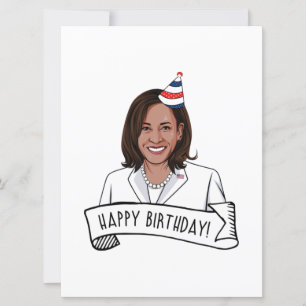 Carte Joyeux anniversaire de Kamala Harris