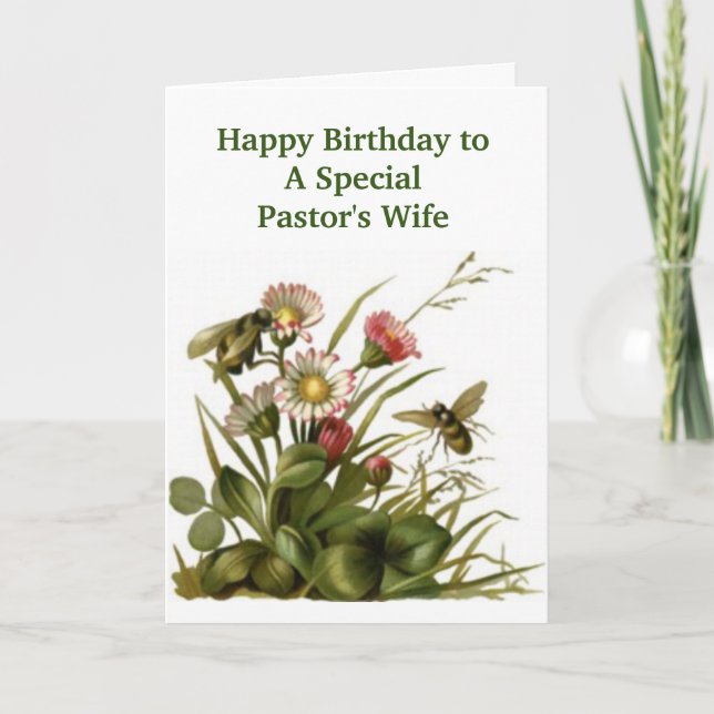 Carte Joyeux anniversaire de la femme de PASTOR - AB (Devant)