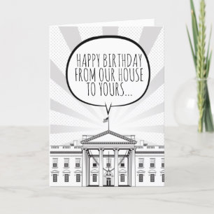 Carte Joyeux anniversaire de la Maison Blanche Biden Har
