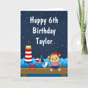 Carte Joyeux anniversaire de la Marine et de la Rouge