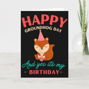 Carte Joyeux anniversaire de la marmotte aux amoureux de