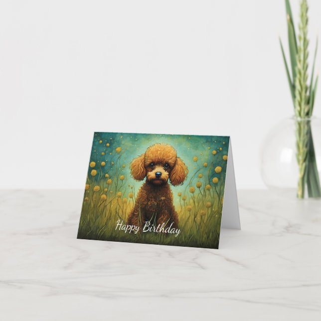 Carte Joyeux Anniversaire de la prairie aux canicules (Devant)