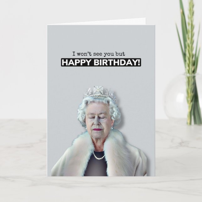 Carte Joyeux anniversaire de la reine (Devant)