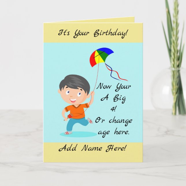 Carte Joyeux anniversaire de l'enfant (Devant)