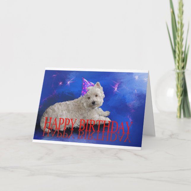 Carte Joyeux anniversaire de l'Ouest (Devant)