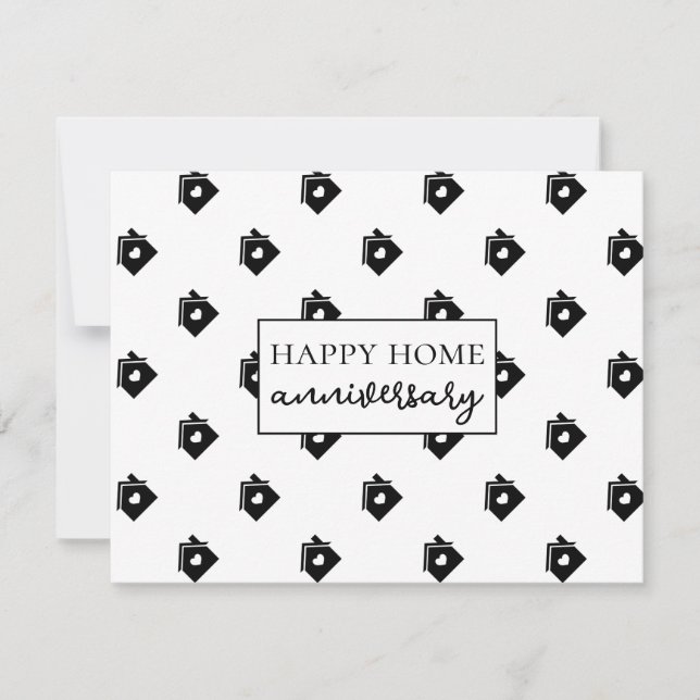 Carte Joyeux Anniversaire de Maison Réelle (Devant)