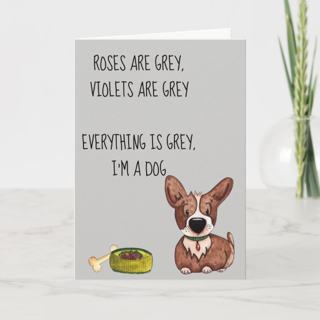 Carte Joyeux anniversaire de mariage  de la part de Dog  (Devant)