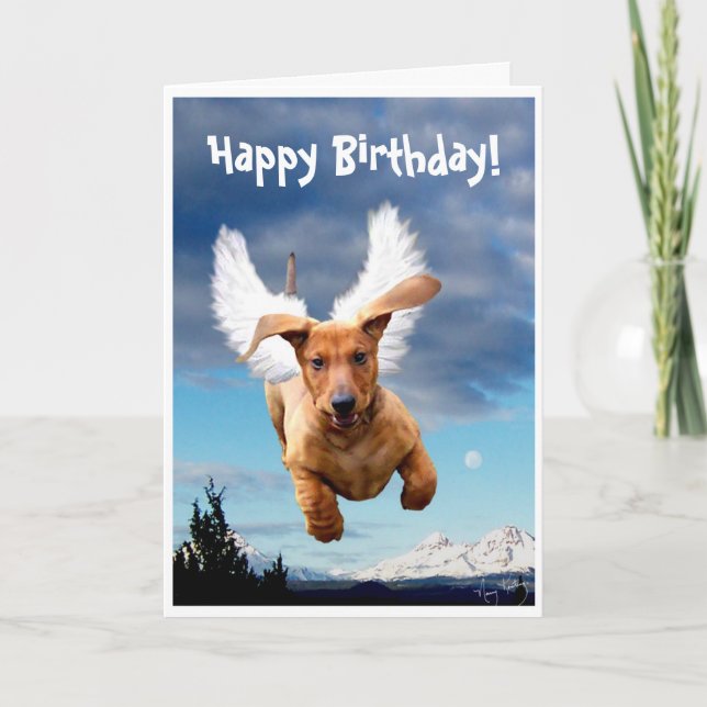 Carte Joyeux Anniversaire de Michael l'Ange-Barque, (Devant)