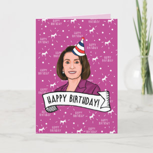 Carte Joyeux Anniversaire de Nancy Pelosi