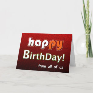Carte Joyeux Anniversaire De Nous Tous !