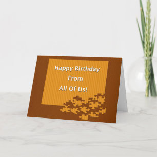 Carte Joyeux Anniversaire De Nous Tous !