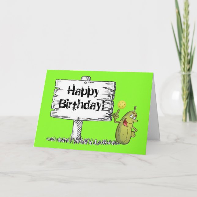 Carte Joyeux anniversaire de Pickle ! (Devant)