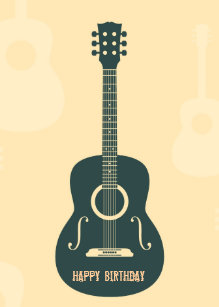 Cadeaux Joyeux Anniversaire Guitare Zazzle Ca