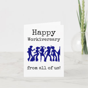 Carte Joyeux Anniversaire de Travail de la part de Nous