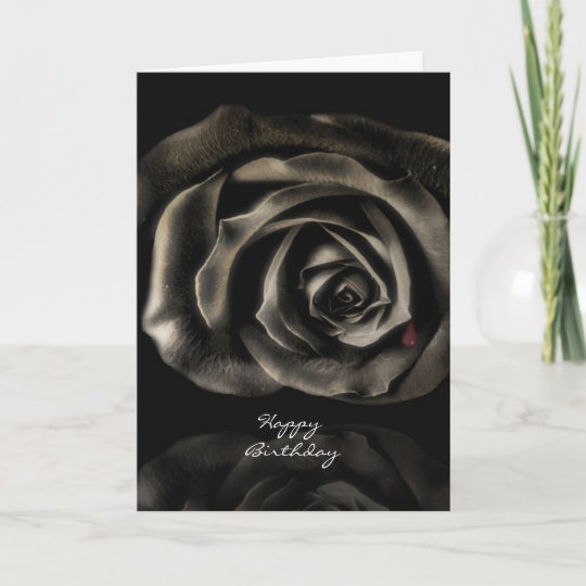 Carte Joyeux Anniversaire De Vampire De Rose Gothique De Zazzle Ca