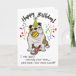 Carte Joyeux anniversaire de votre ami Chien de Chien de