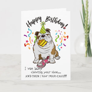 Carte Joyeux anniversaire de votre Chien Chien en Chien 
