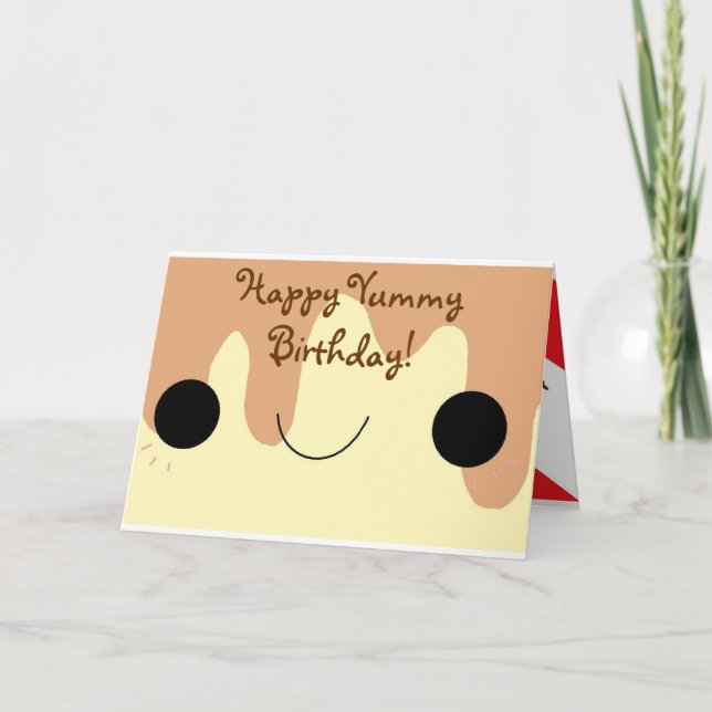 Carte Joyeux anniversaire de Yummy ! (Devant)