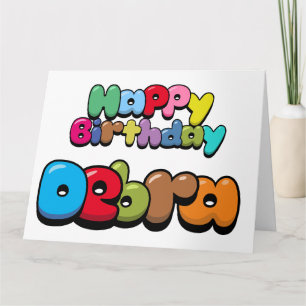 Carte Joyeux anniversaire Debra