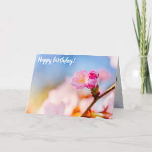 Carte Joyeux Anniversaire Des Fleurs De Cerisiers Sakura