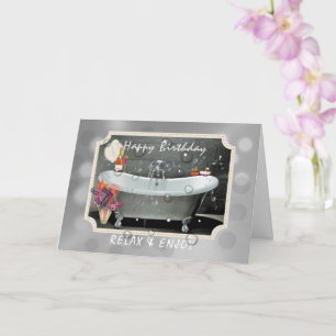 Carte Joyeux Anniversaire Détendez-Vous Et Profitez De B