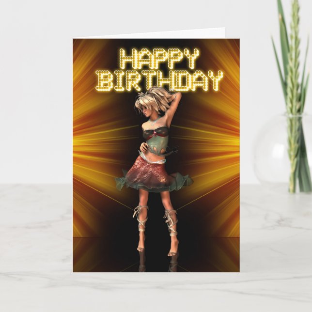 Carte Joyeux anniversaire Deva femme anniversaire sur la (Devant)