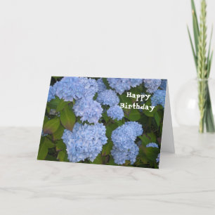 Carte Joyeux anniversaire d'hortensia