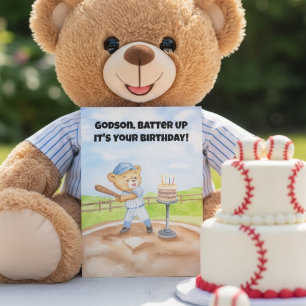 Carte Joyeux Anniversaire Dieu-Fils Ours en Peluche Base