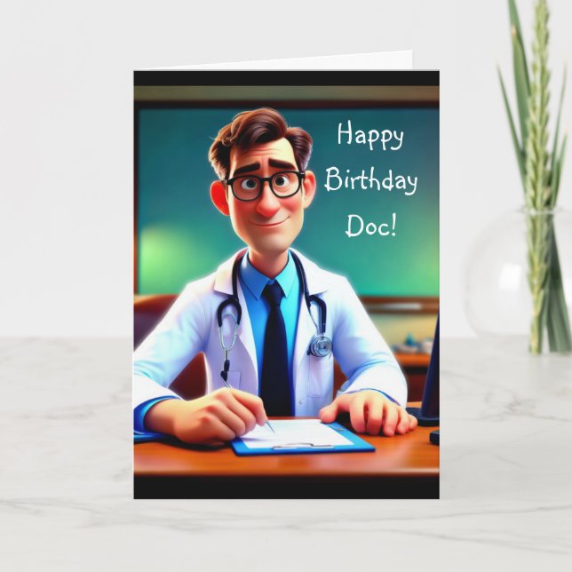 Carte Joyeux Anniversaire Doc (Devant)