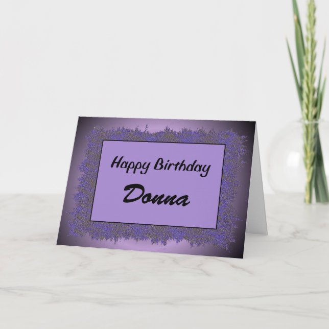 Carte Joyeux anniversaire Donna (Devant)