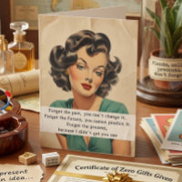 Joyeux Anniversaire Drôle Dire Retro Femme