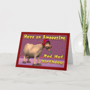 Carte Joyeux anniversaire du Casquette rouge
