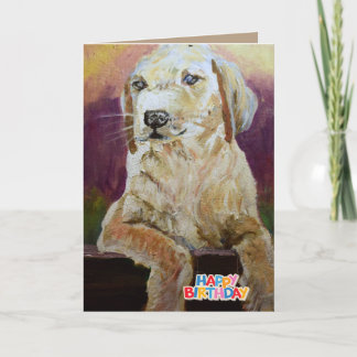 Carte Joyeux anniversaire du chien