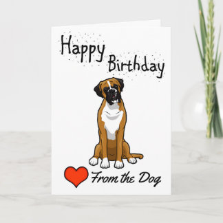 Carte Joyeux anniversaire du chien