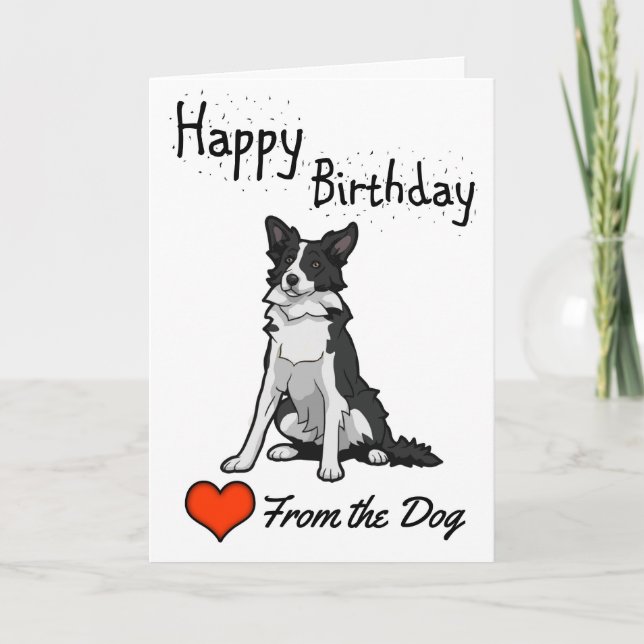 Carte Joyeux anniversaire du chien (Devant)