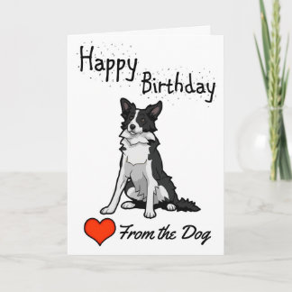 Carte Joyeux anniversaire du chien
