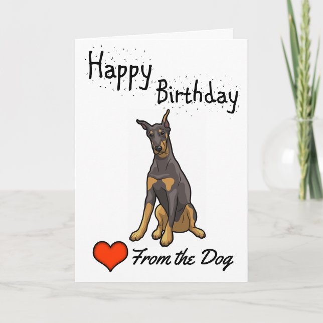 Carte Joyeux anniversaire du chien (Devant)