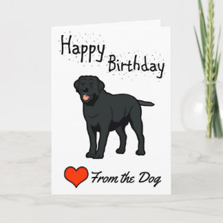 Carte Joyeux anniversaire du chien