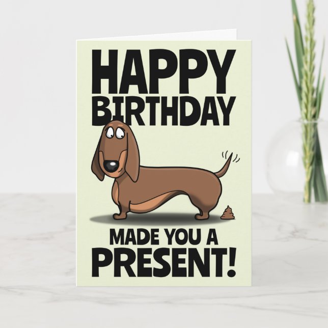 Carte Joyeux Anniversaire Du Chien Drôle Salutation (Devant)